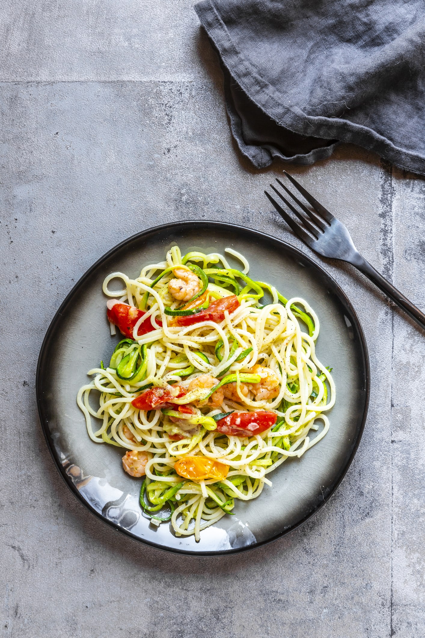 Plates to pick you up: Crab and courgette spaghetti 