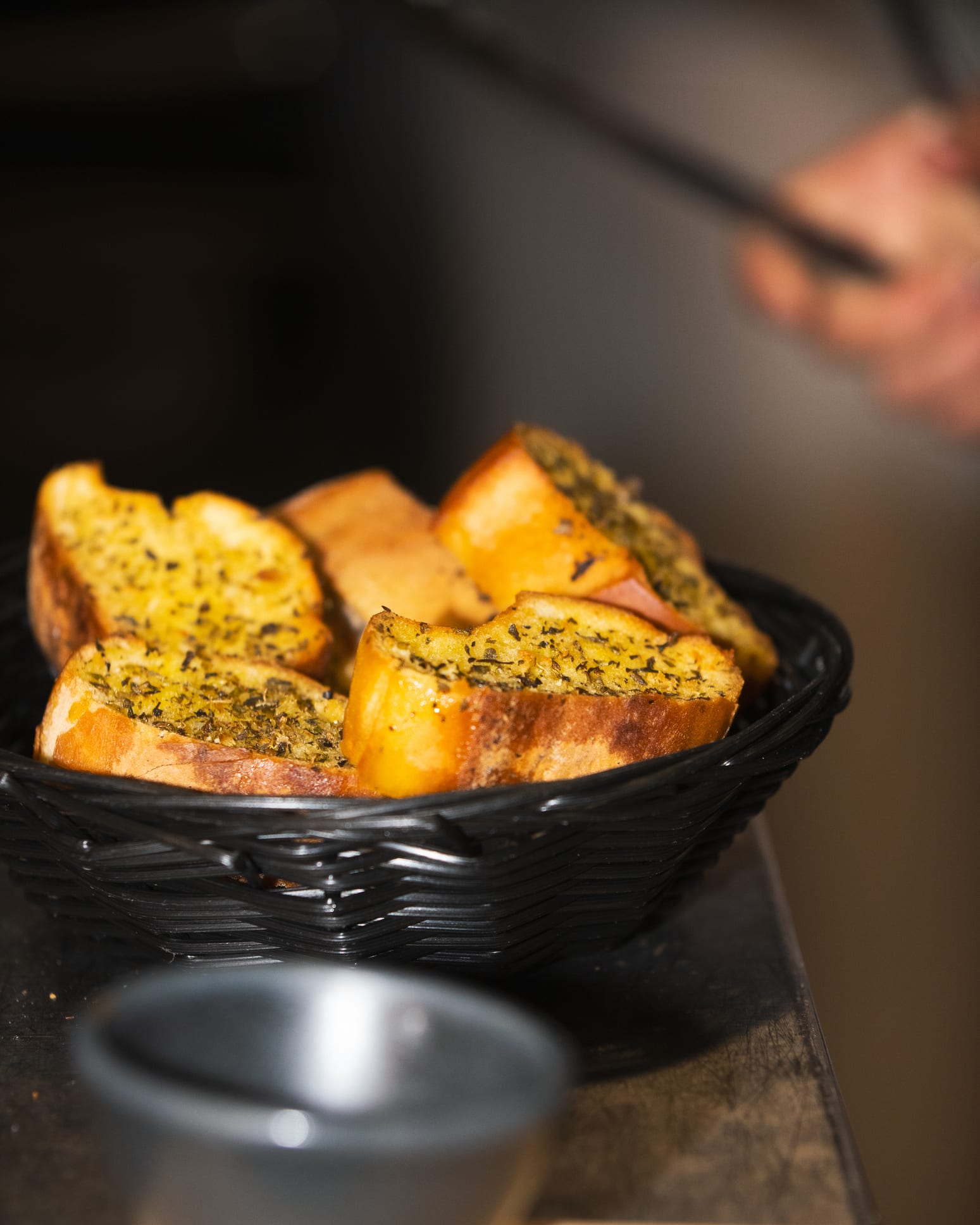 Garlic bread creamy chicken bake
