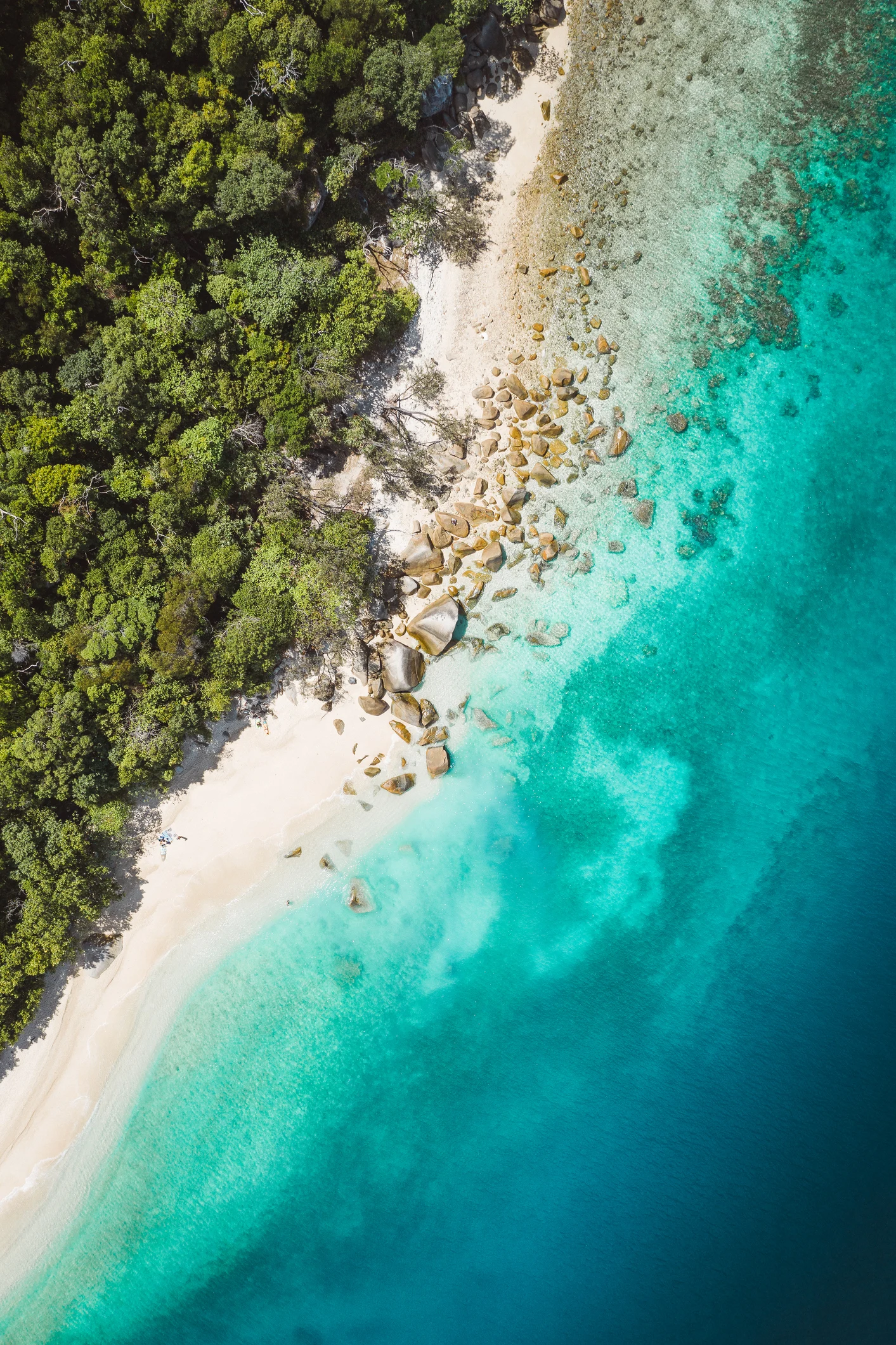 Aussies venture to tropical paradise Nudey Beach on a secluded island