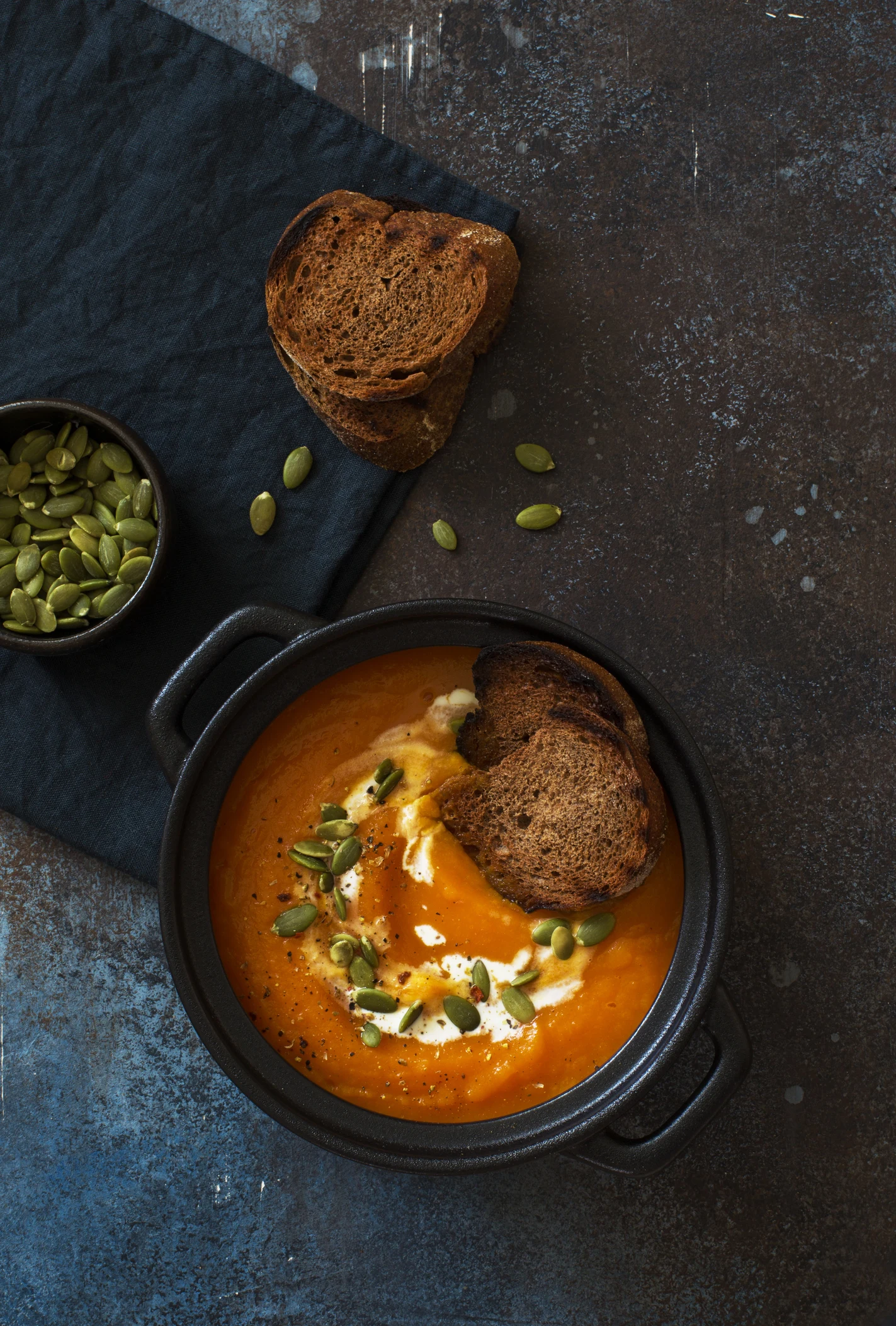 Thai carrot and pumpkin soup