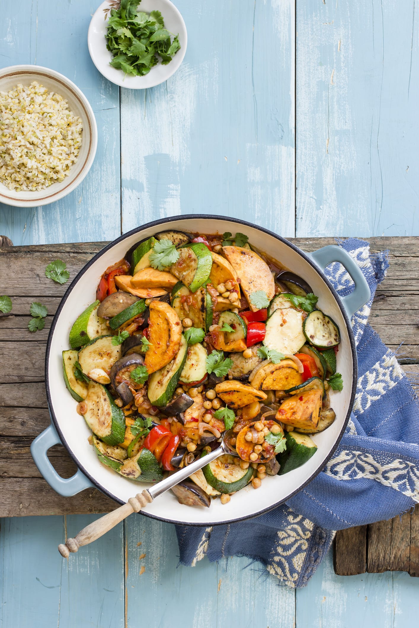 This one-tray eggplant & sweet potato recipe makes weeknight dinners so easy!