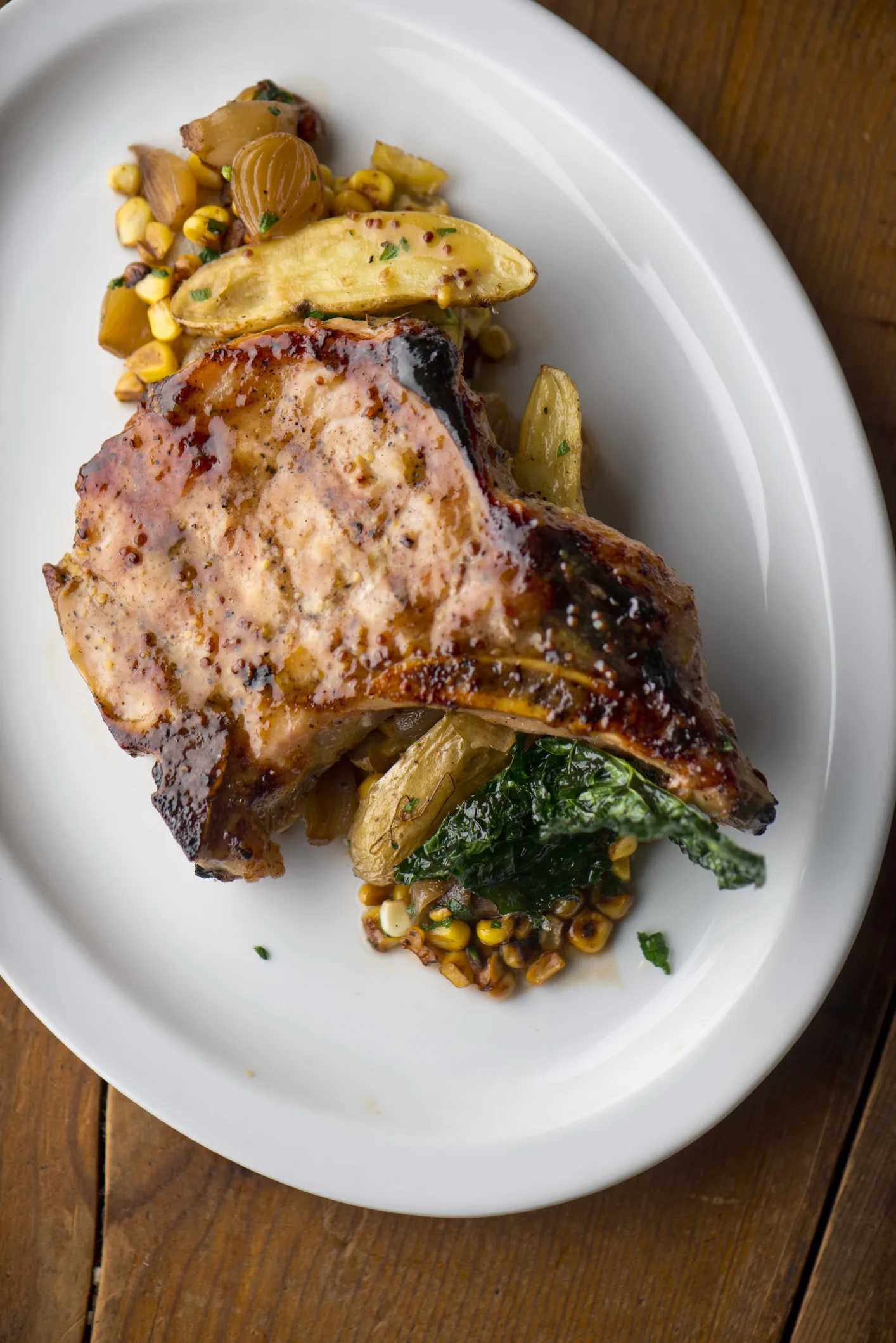 Recipe of the day: Honey garlic pork chops with creamy mash potatoes
