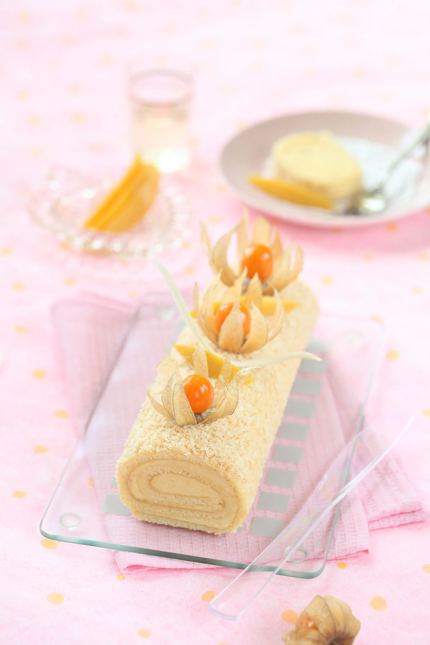 Passionfruit swirl cake