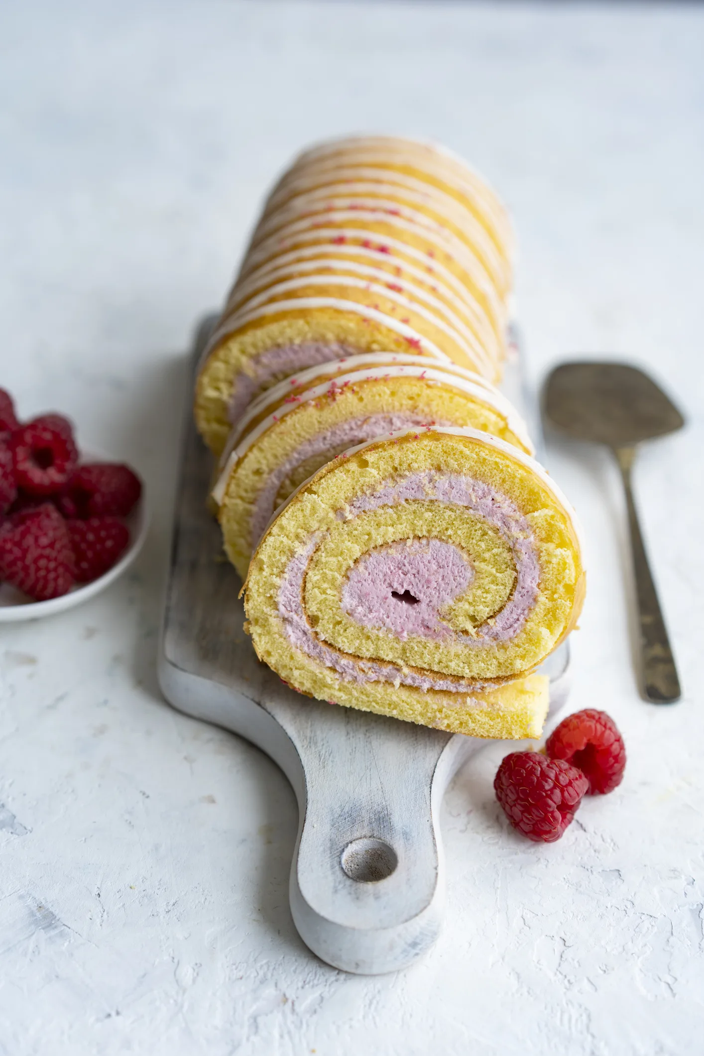 Raspberry Ripple Arctic Roll