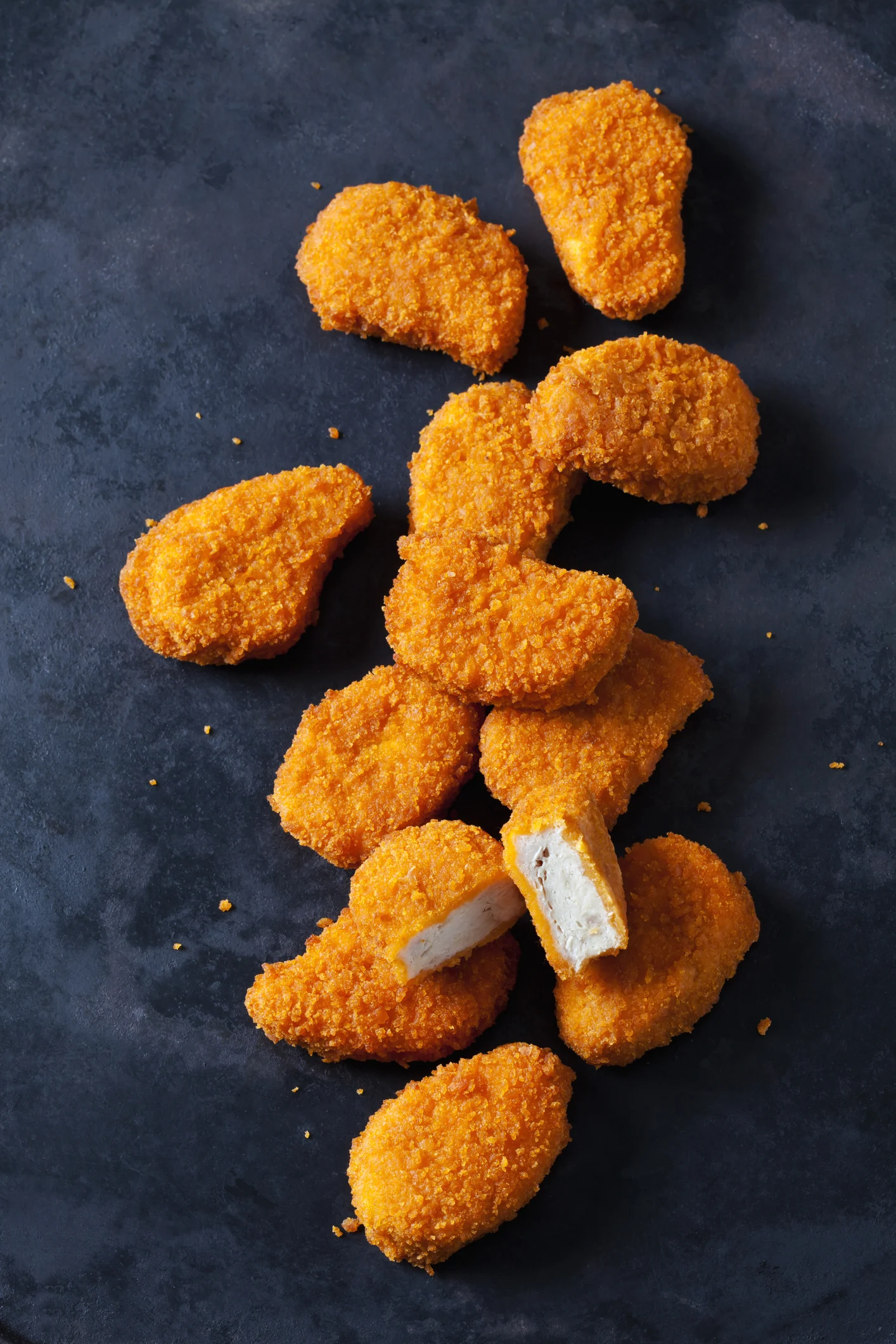 Chicken nugget nachos