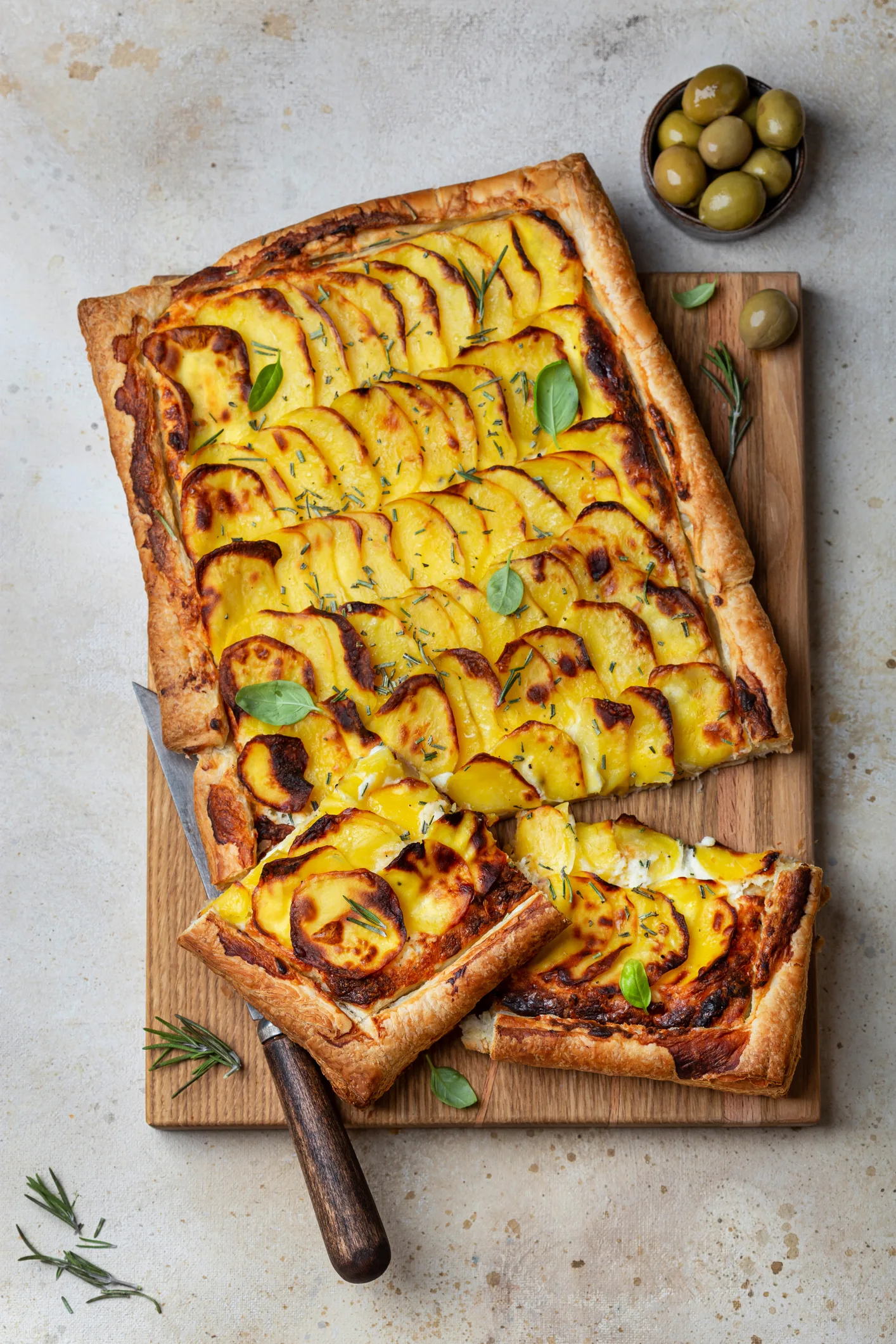 Hasselbacon potato bake