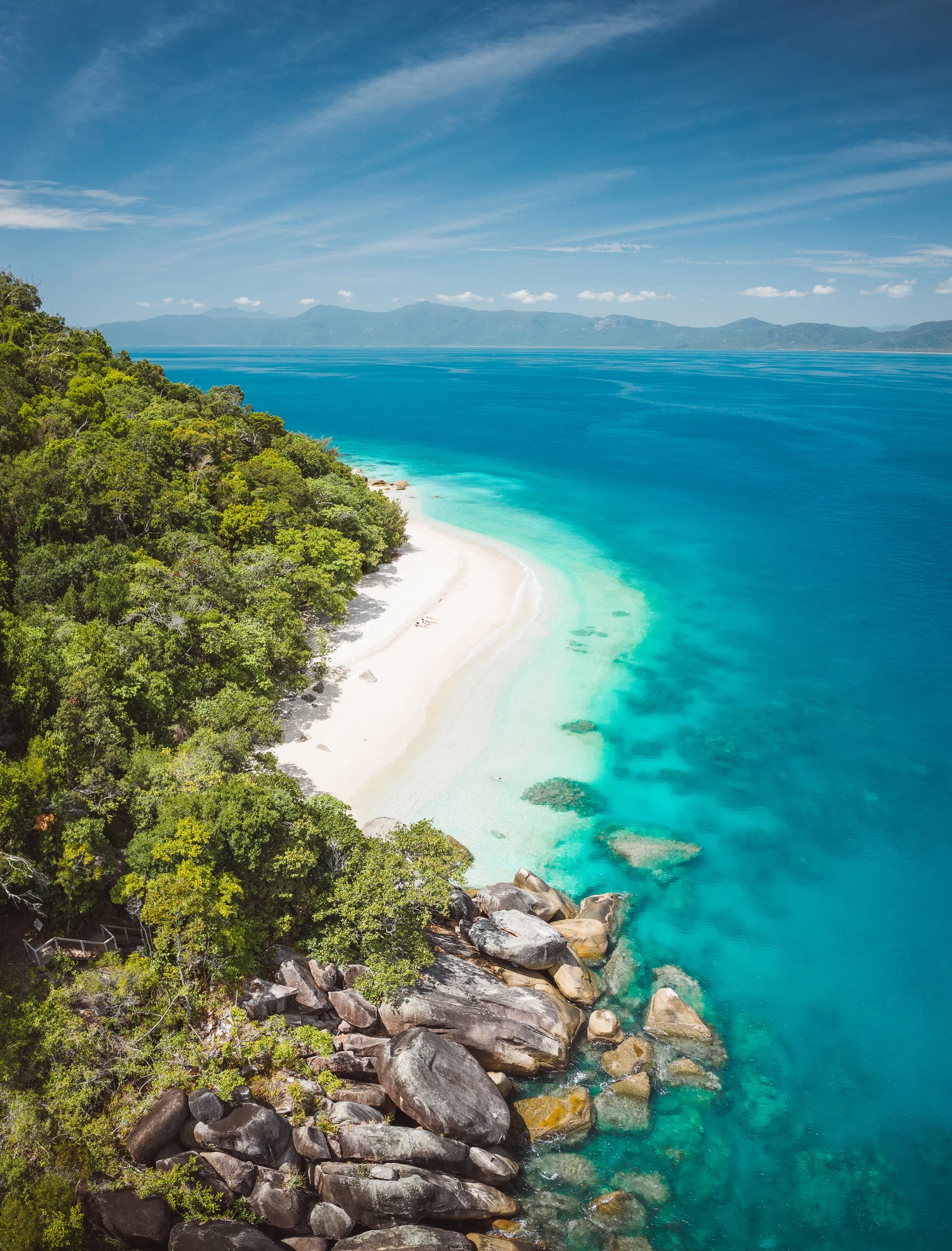 Aussies venture to tropical paradise Nudey Beach on a secluded island