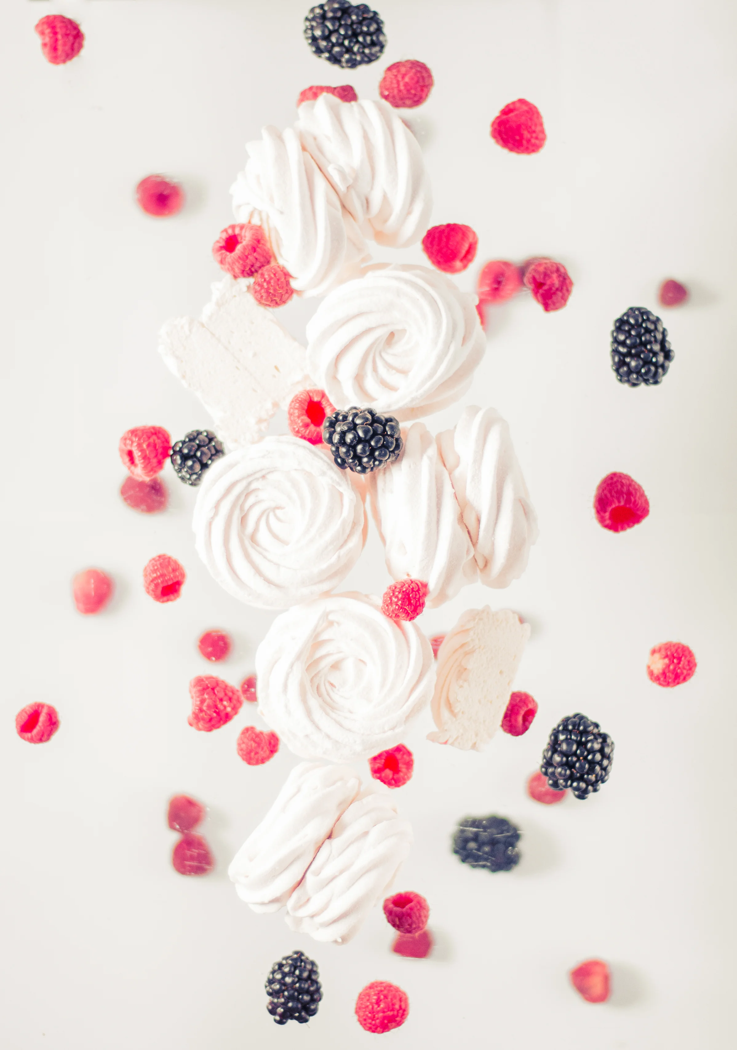 By royal approval: Raspberry swirl meringues 