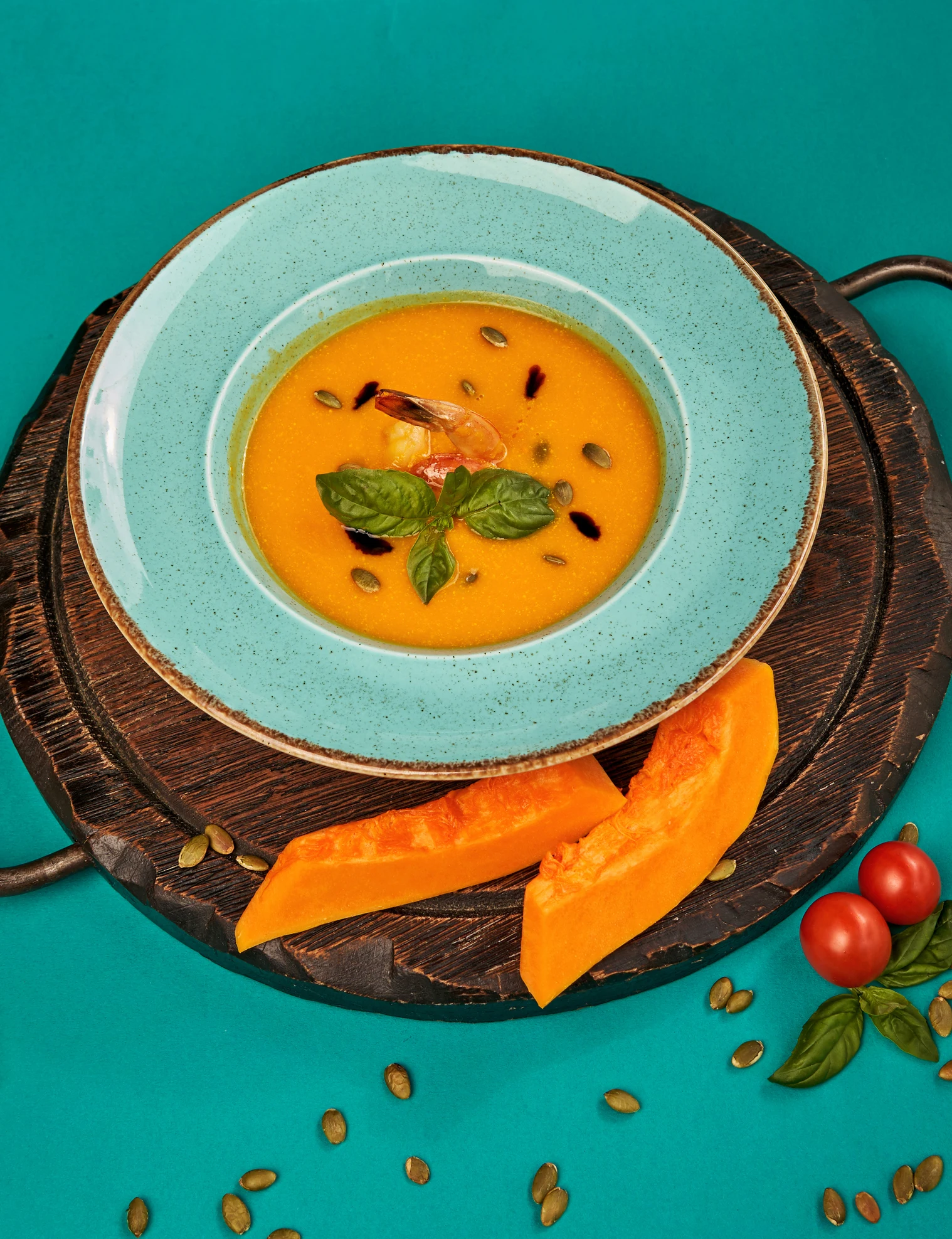 Thai carrot and pumpkin soup