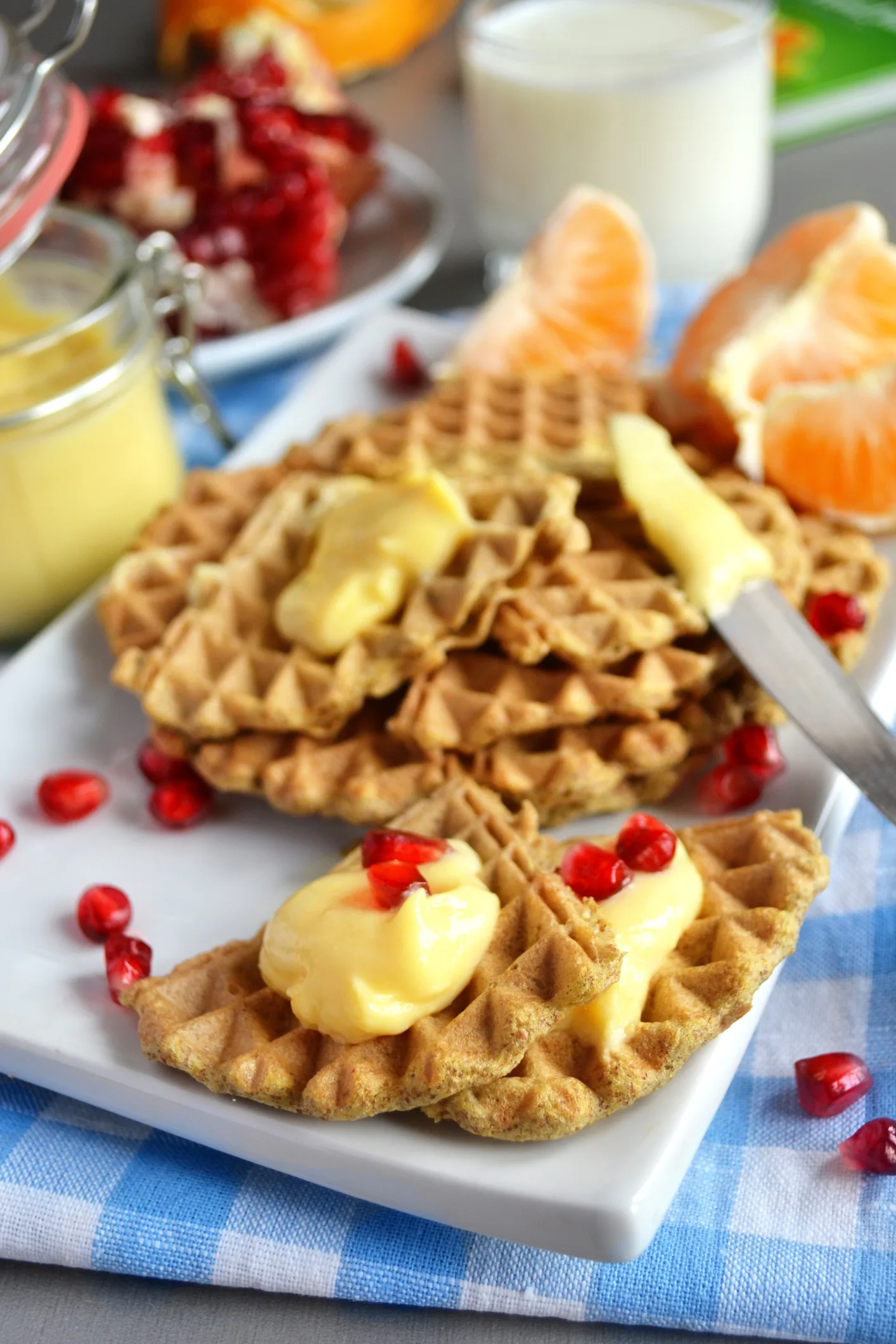 Waffle al limone | il dolcetto semplice da preparare | pronto subito