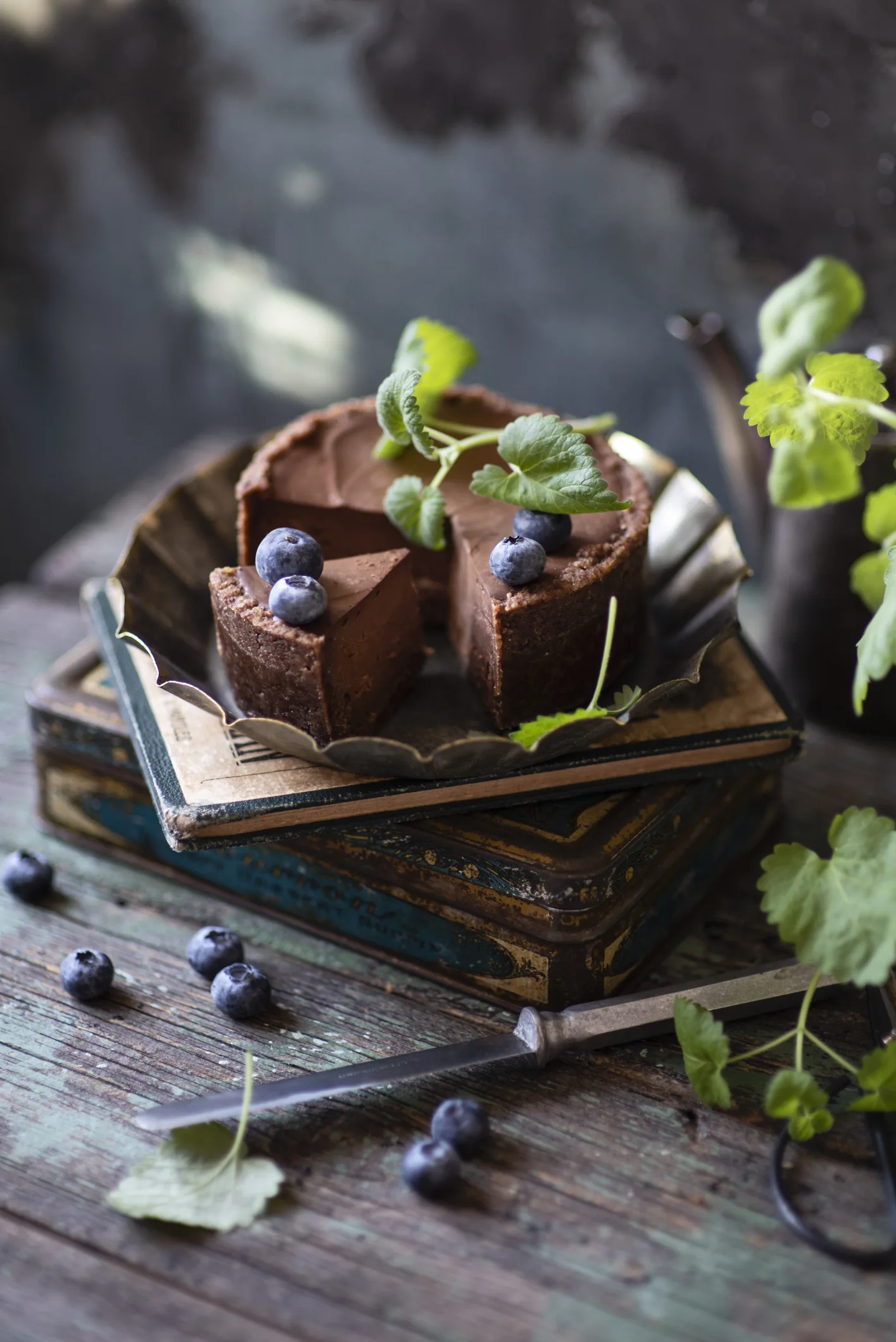 No-bake chocolate cheesecake