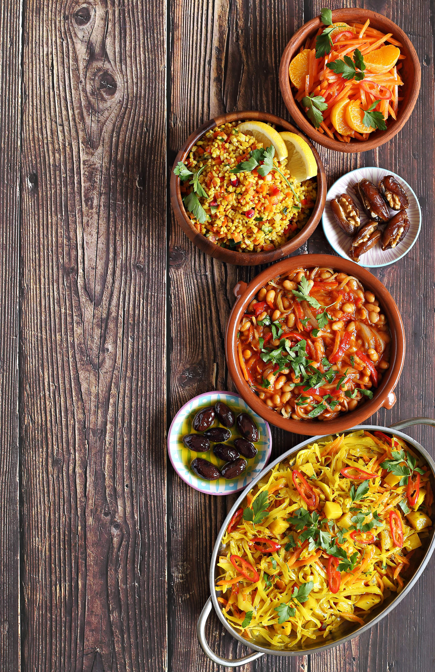 Moroccan eggplant and tomato salad