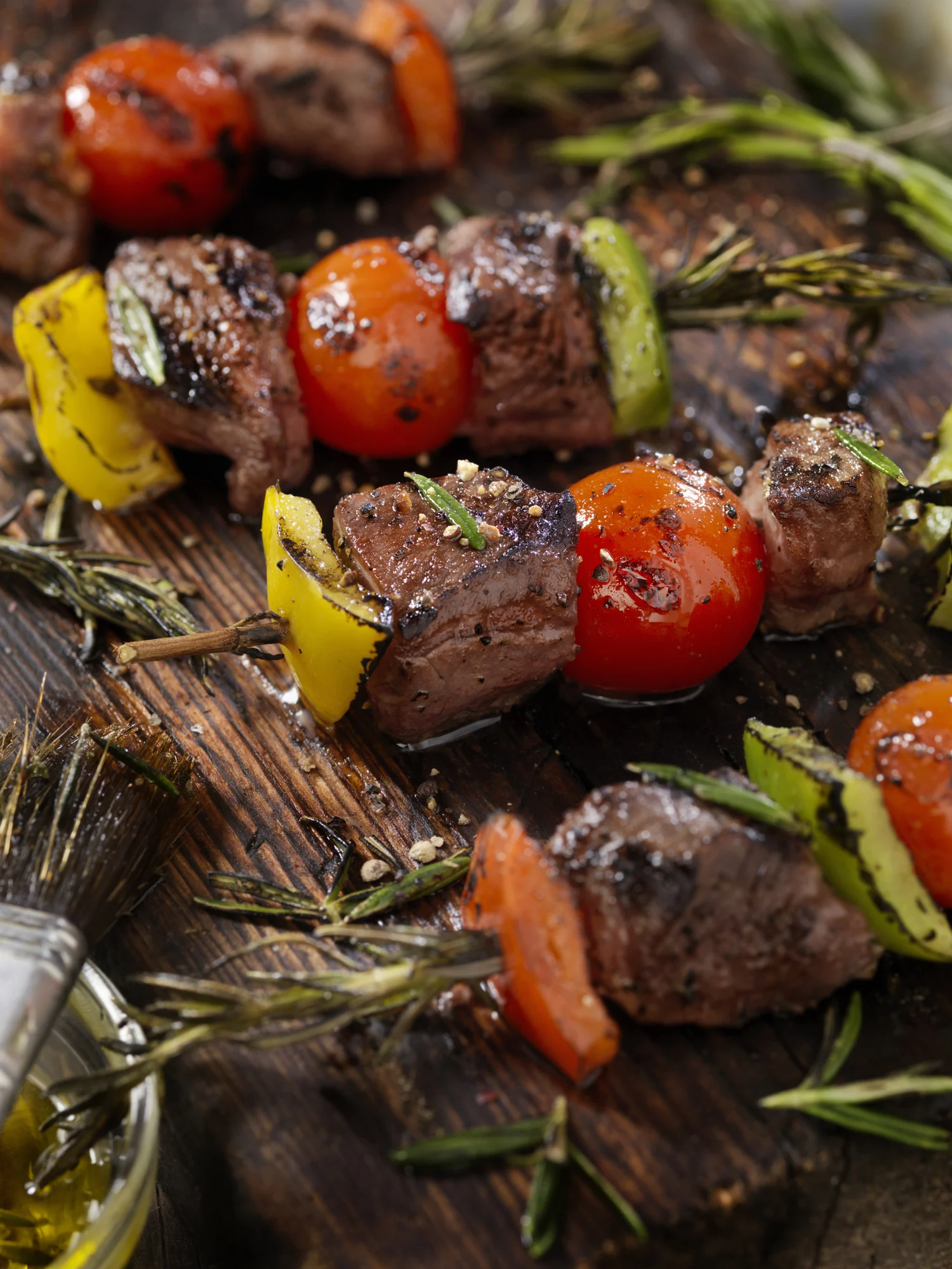 Air fryer steak and veggie skewers are the easiest kebabs you'll ever make