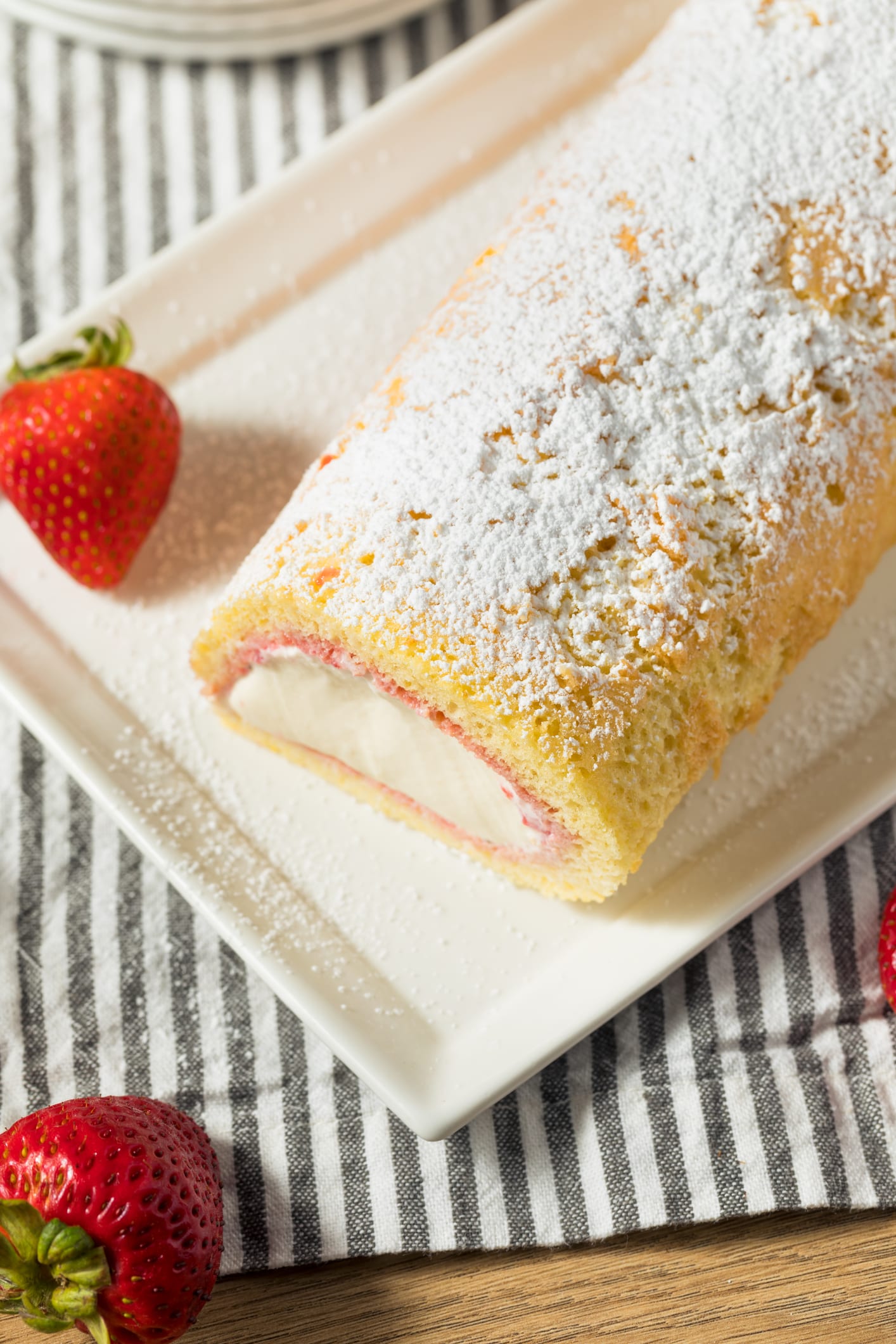 Raspberry Ripple Arctic Roll