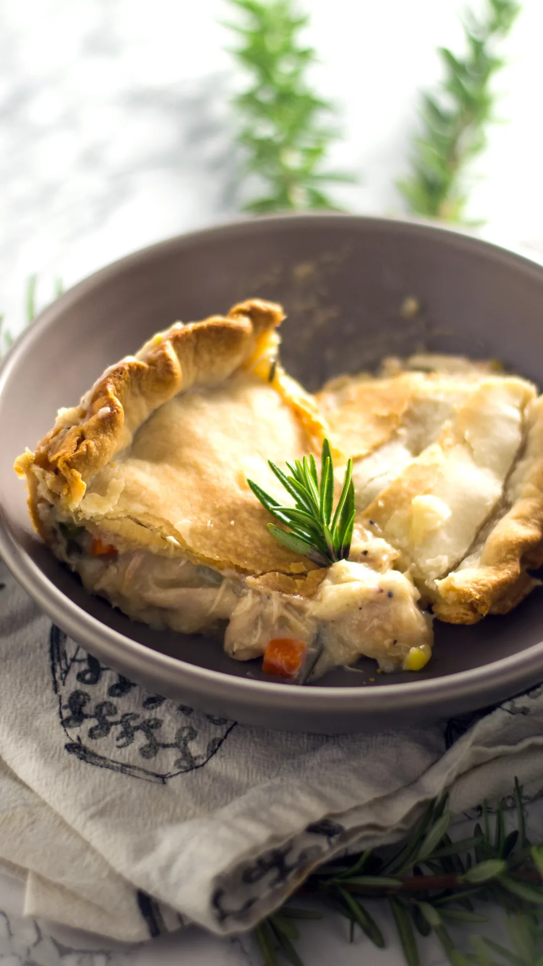 Una delicia para la cena, pastel de pollo y calabaza