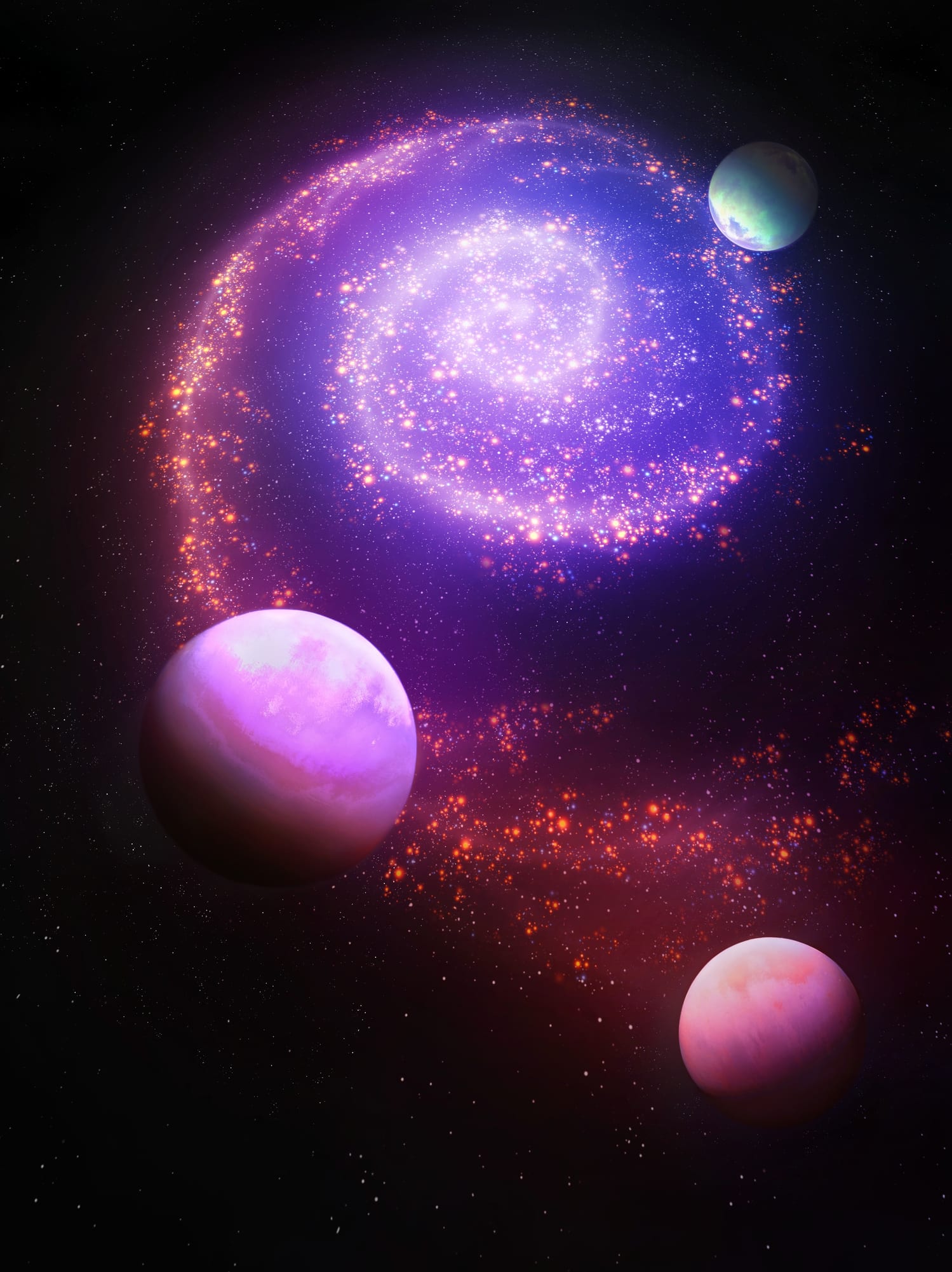 Nasa’s James Webb Space Telescope casually reveals terrifying purple galactic swirl in our universe