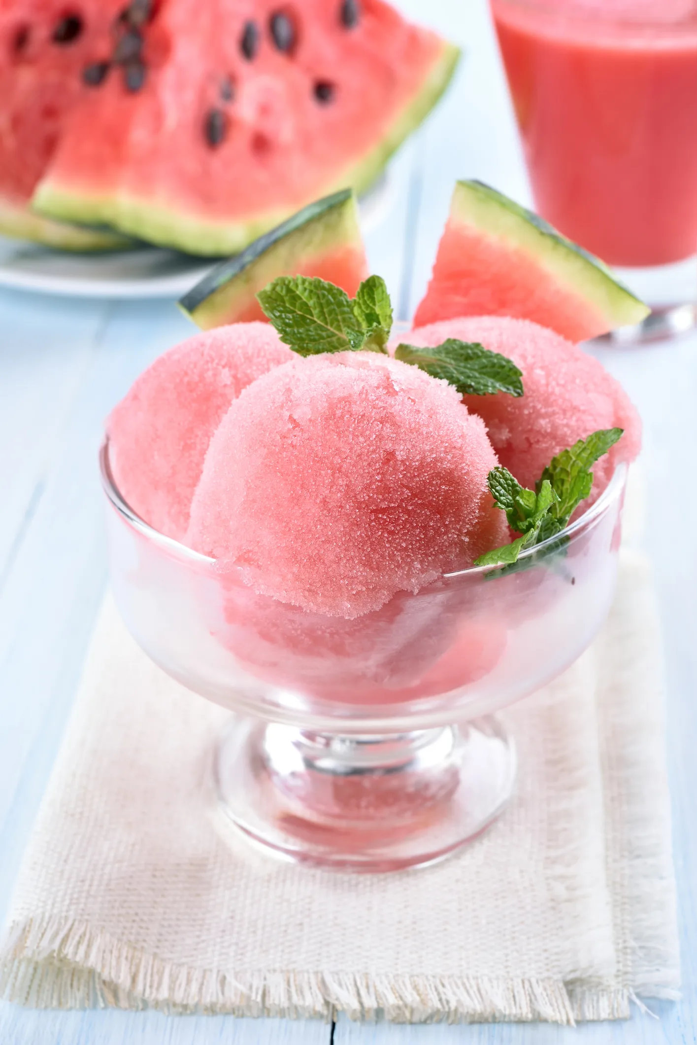 Sorbetto all’anguria | Cremoso, goloso e leggerissimo