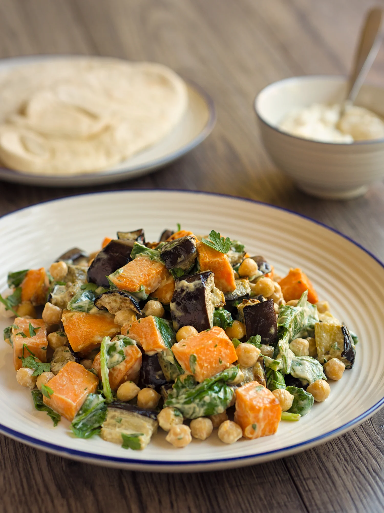 This one-tray eggplant & sweet potato recipe makes weeknight dinners so easy!