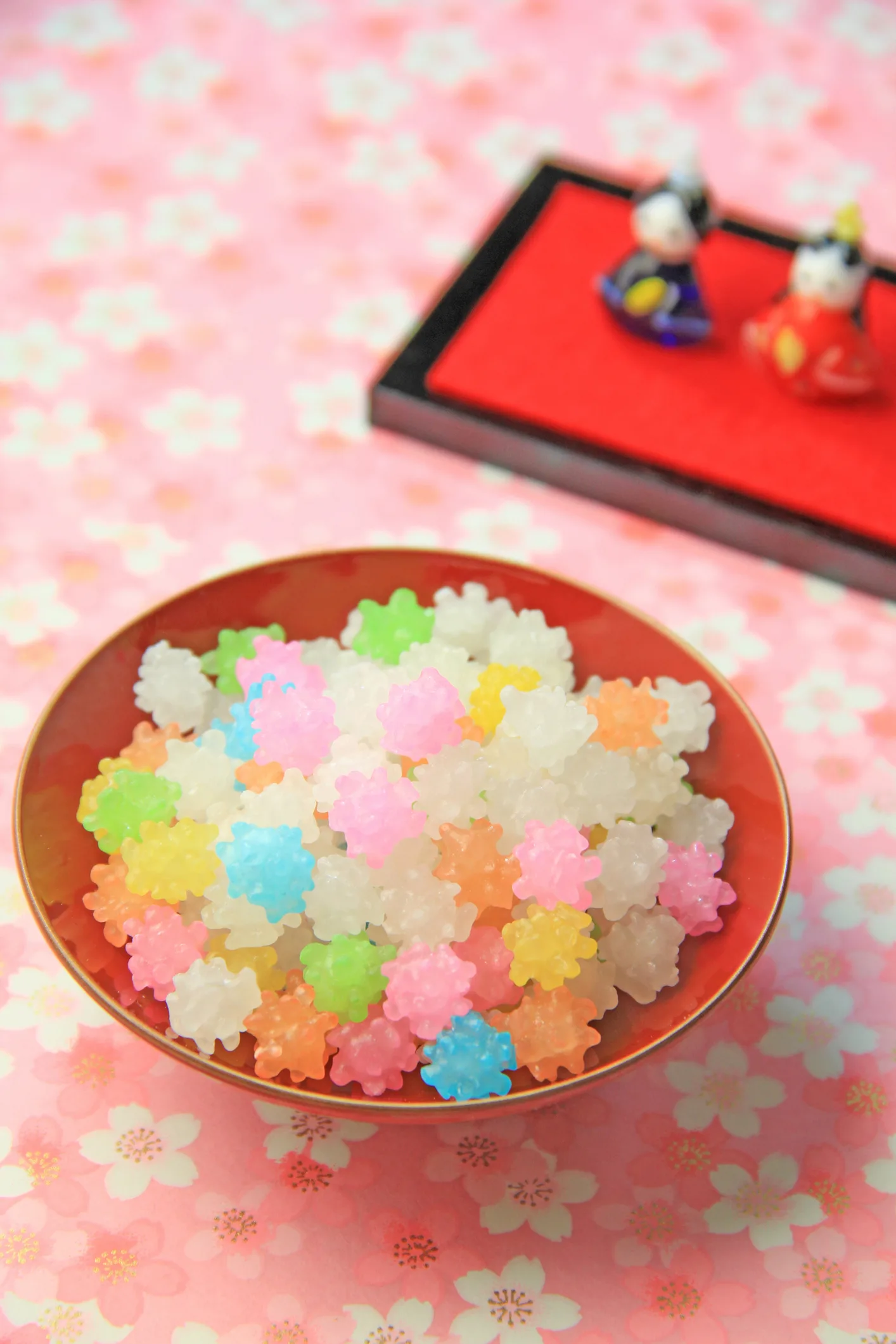桃の節句を彩る金花糖作りがピーク