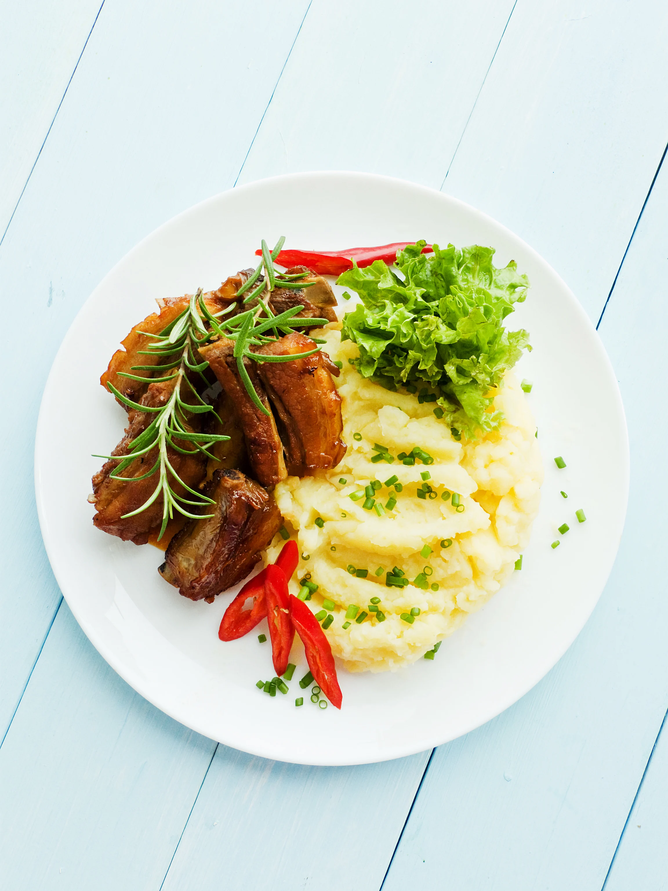 Sticky, spicy and sweet pork ribs