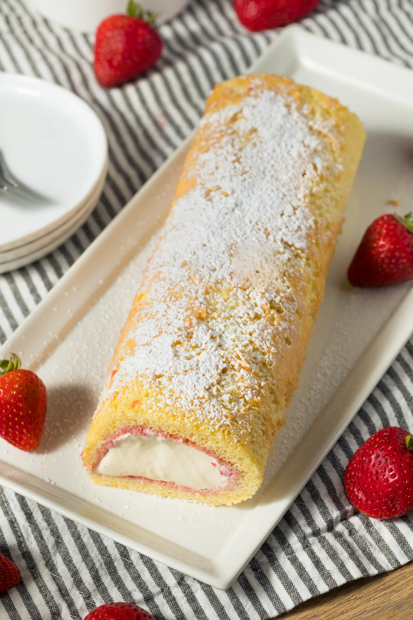 Raspberry Ripple Arctic Roll