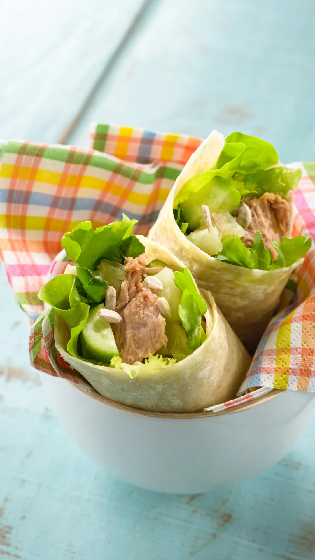 Un almuerzo rápido y muy rico, wraps de atún en simples pasos