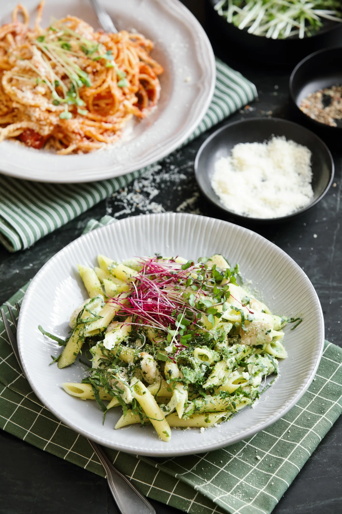 Italian chicken pasta tray bake