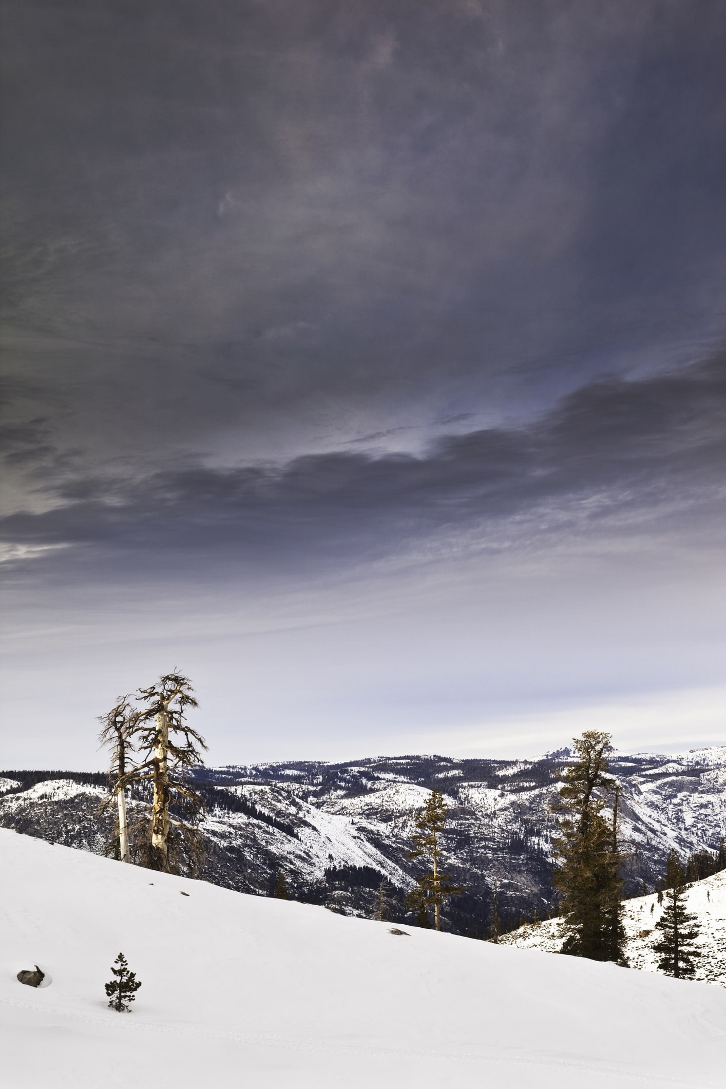 Snow Blankets Sierra Nevada Mountains